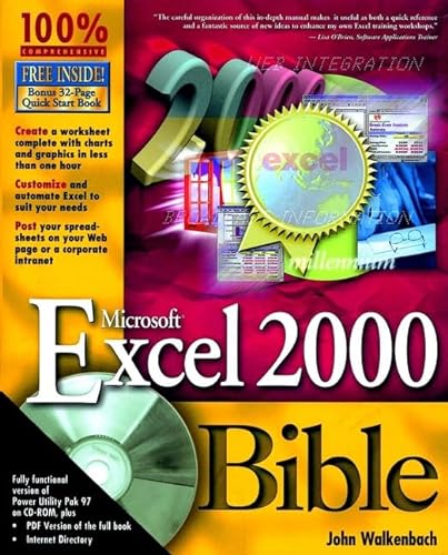 Imagen de archivo de Microsoft Excel 2000 Bible a la venta por Better World Books