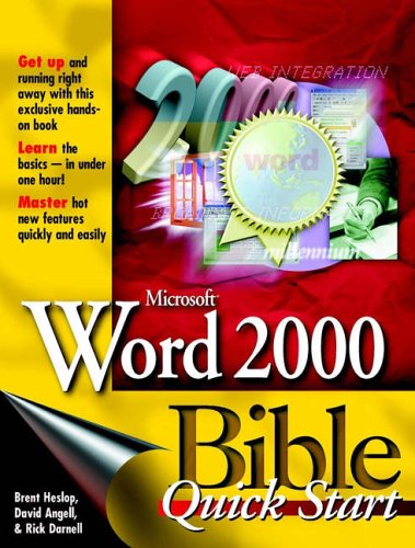 Imagen de archivo de Microsoft? Word 2000 Bible: Quick Start a la venta por The Media Foundation