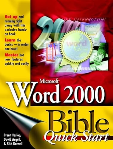 Stock image for Microsoft? Word 2000 Bible: Quick Start for sale by The Media Foundation