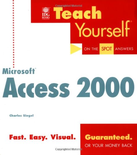 Beispielbild fr Teach Yourself® Microsoft® Access 2000 zum Verkauf von WorldofBooks