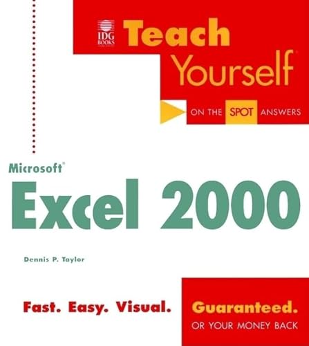 Beispielbild fr Teach Yourself Microsoft Excel 2000 zum Verkauf von Better World Books