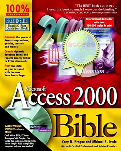 Imagen de archivo de Microsoft Access 2000 Bible a la venta por BookHolders