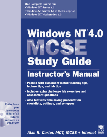 Windows< NT 4.0 Mcse Study Guide: Instructor's Man Ual (9780764532887) by Alan R. Carter