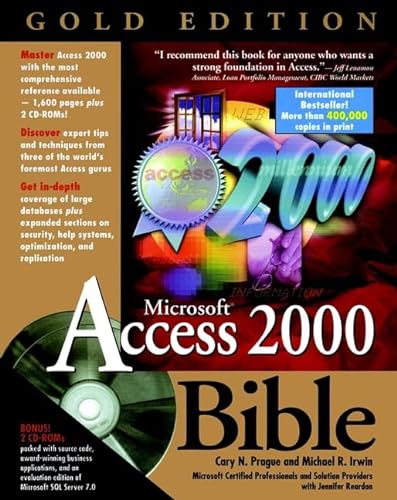 Beispielbild fr Microsoft Access 2000 Bible : Gold Edition zum Verkauf von Better World Books