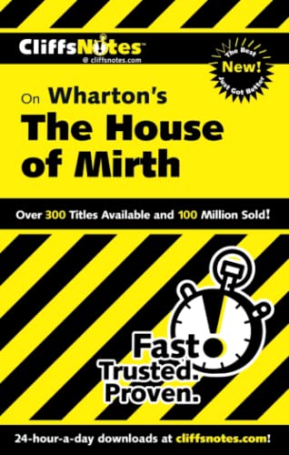 Stock image for CliffsNotes on Wharton's the House of Mirth for sale by Better World Books