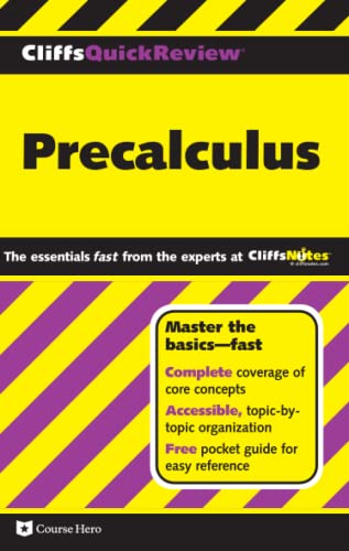 Stock image for CliffsQuickReview Precalculus (Cliffs Quick Review (Paperback)) for sale by SecondSale