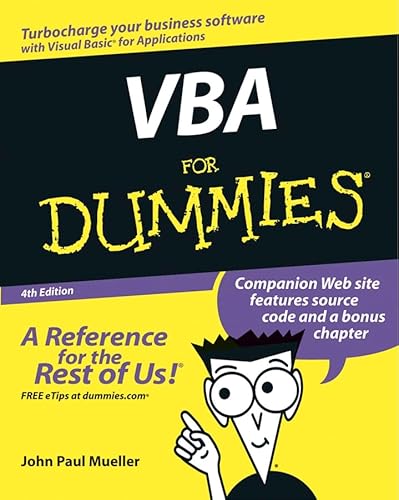 Stock image for VBA For Dummies (For Dummies (Computer/Tech)) for sale by Wonder Book