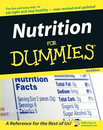 Stock image for Nutrition for Dummies for sale by Better World Books