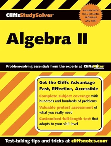 Beispielbild fr CliffsStudySolver Algebra II zum Verkauf von Wonder Book
