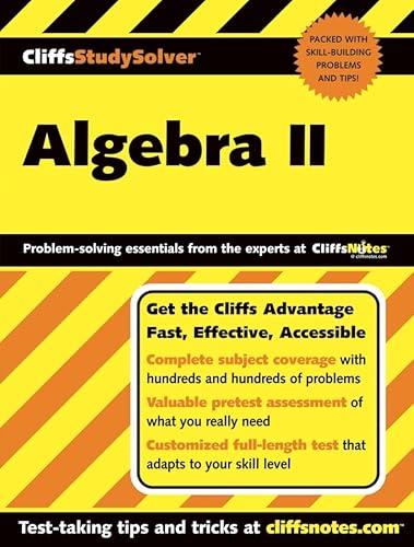 Imagen de archivo de CliffsStudySolver Algebra II a la venta por SecondSale