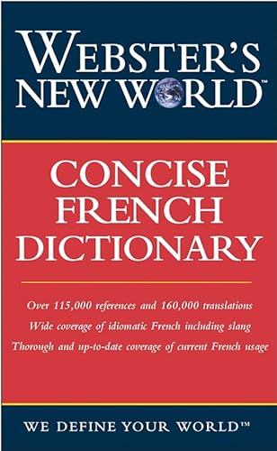 Imagen de archivo de Webster's New World Concise French Dictionary a la venta por HPB Inc.