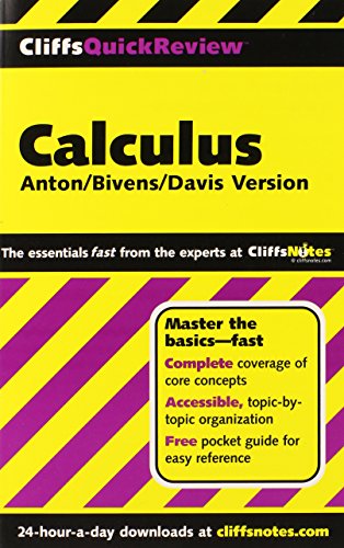 Imagen de archivo de CliffsQuickReview Anton's Calculus a la venta por Wonder Book
