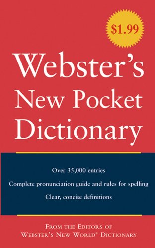 Imagen de archivo de Webster's New Pocket Dictionary a la venta por BookHolders