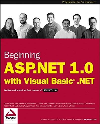 Imagen de archivo de Beginning ASP.NET 1.0 with Visual Basic.NET (Programmer to Programmer) a la venta por HPB-Red