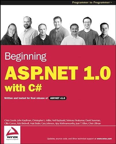 Imagen de archivo de Beginning ASP.NET 1.0 with C# (Programmer to Programmer) a la venta por Buyback Express