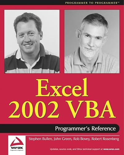 Excel 2002 VBA: Programmers Reference (9780764543715) by Bovey, Rob; Bullen, Stephen; Green, John; Rosenberg, Robert