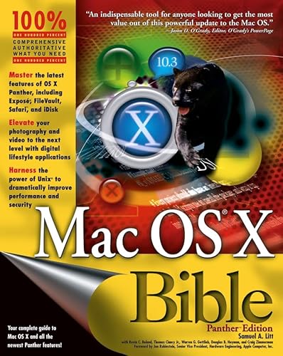 Beispielbild fr Mac OS X Bible, Panther Edition zum Verkauf von BookHolders