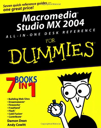 Imagen de archivo de Macromedia Studio MX 2004 All-in-One Desk Reference For Dummies a la venta por HPB-Red