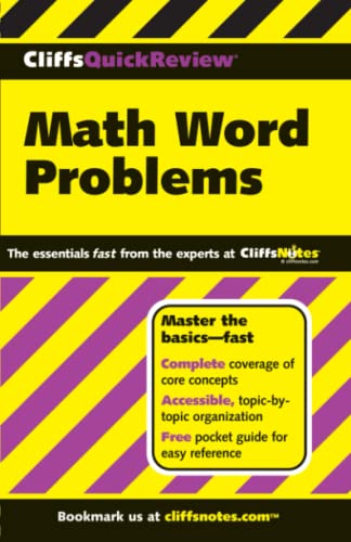 Beispielbild fr CliffsQuickReview Math Word Problems zum Verkauf von Better World Books
