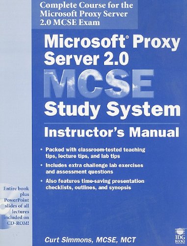 9780764545832: Microsoft Proxy Server 2.0 MCSE Study System: Instructor's Manual