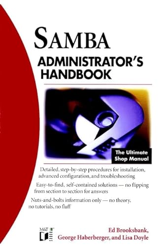 Imagen de archivo de Samba Administrator's Handbook (Administrator's handbooks) a la venta por Anderson Book