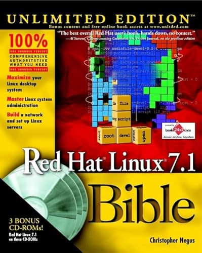 Imagen de archivo de Red Hat Linux 7.1 Bible Unlimited Edition [With 3 CDROM's] a la venta por ThriftBooks-Dallas