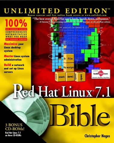 Stock image for Red Hat Linux 7.1 Bible Unlimited Edition [With 3 CDROM's] for sale by ThriftBooks-Dallas