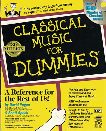 Beispielbild fr Classical Music For Dummies zum Verkauf von Wonder Book