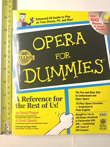 9780764550102: Opera For Dummies