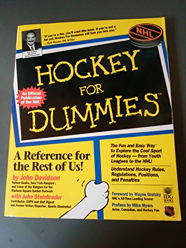 Beispielbild fr Hockey For Dummies? (Hockey for Dummies, 1st Ed) zum Verkauf von BooksRun