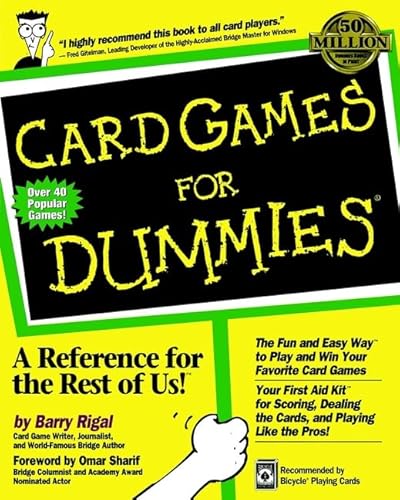 Stock image for Card Games for Dummies for sale by Wonder Book
