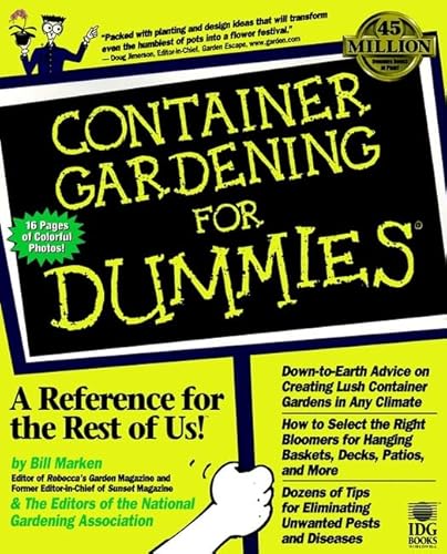 Beispielbild fr Container Gardening For Dummies zum Verkauf von Wonder Book