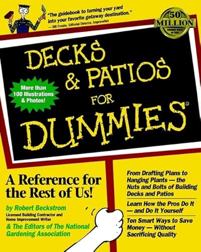 Beispielbild fr Decks and Patios For Dummies zum Verkauf von Goodwill of Colorado