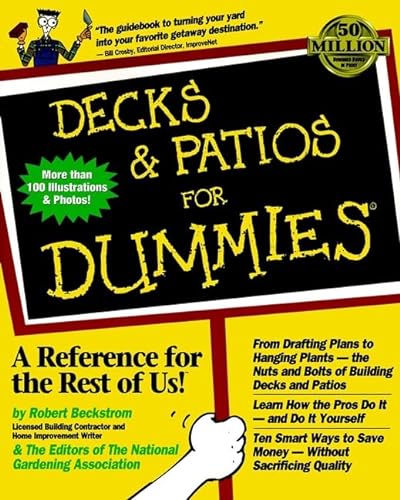 Stock image for Decks and Patios For Dummies for sale by HPB Inc.