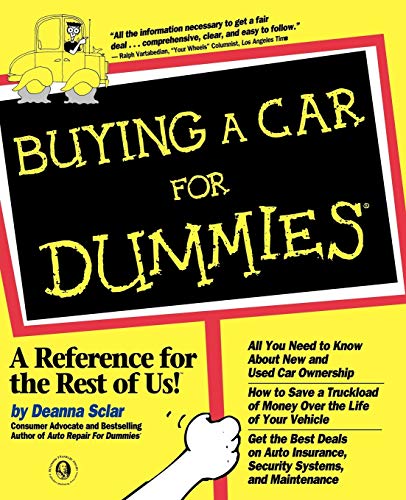 Imagen de archivo de Buying a Car for Dummies a la venta por UHR Books