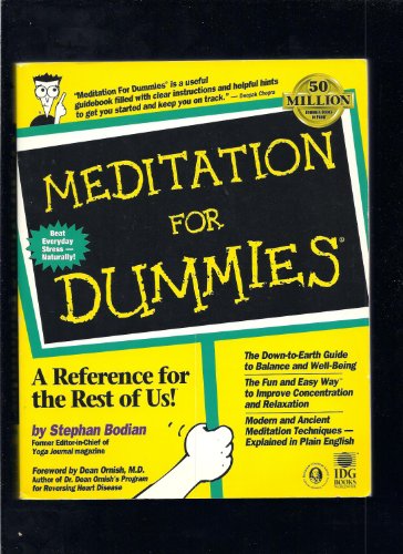 Beispielbild fr Meditation For Dummies zum Verkauf von Wonder Book