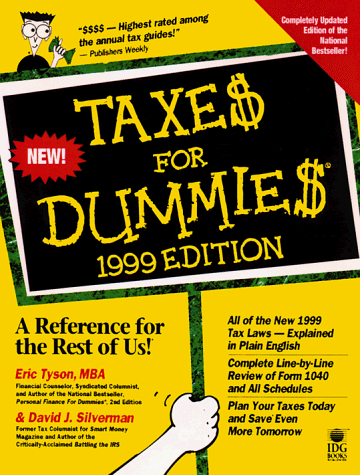 Stock image for Taxes for Dummies 1999 (Serial) for sale by Hippo Books