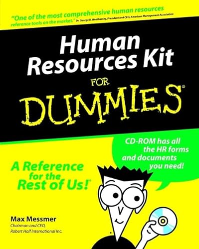 Beispielbild fr Human Resources Kit for Dummies zum Verkauf von Wonder Book