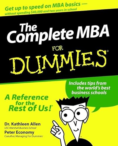 Beispielbild fr The Complete MBA For Dummies zum Verkauf von Wonder Book