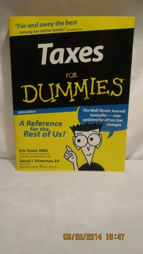 9780764552069: Taxes for Dummies, 2000 Edition