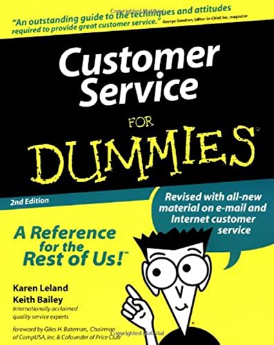 Beispielbild fr Customer Service For Dummies (For Dummies (Computer/Tech)) zum Verkauf von Wonder Book
