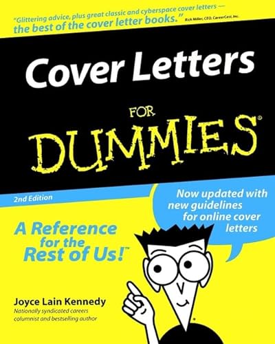 Imagen de archivo de Cover Letters for Dummies a la venta por Aaron Books