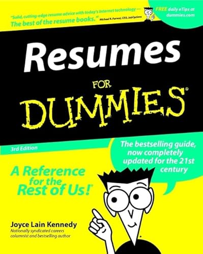 Beispielbild fr Resumes For Dummies (Resumes for Dummies, 3rd ed) zum Verkauf von Wonder Book