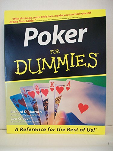 Imagen de archivo de Poker For Dummies a la venta por SecondSale