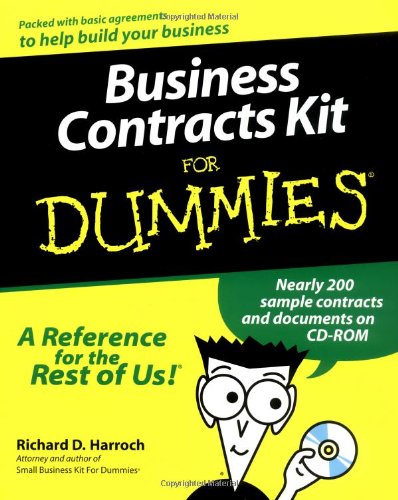 Imagen de archivo de Business Contracts Kit For Dummies a la venta por Wonder Book