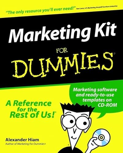 Beispielbild fr Marketing Kit for Dummies zum Verkauf von Better World Books