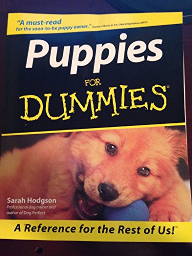 9780764552557: Puppies for Dummies (Howell dummies series)