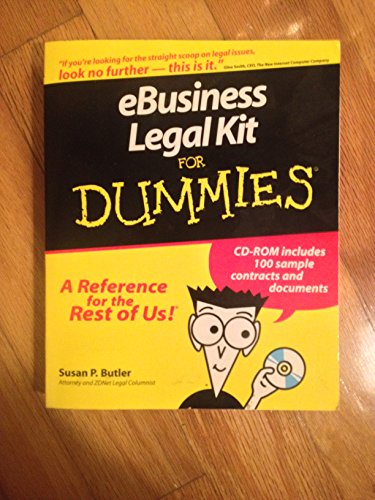 Imagen de archivo de eBusiness Legal Kit For Dummies (For Dummies (Lifestyles Paperback)) a la venta por Wonder Book