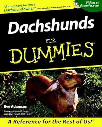 Stock image for Dachshunds for Dummies® for sale by Better World Books: West