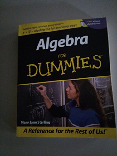 Stock image for Algebra for Dummies for sale by Once Upon A Time Books